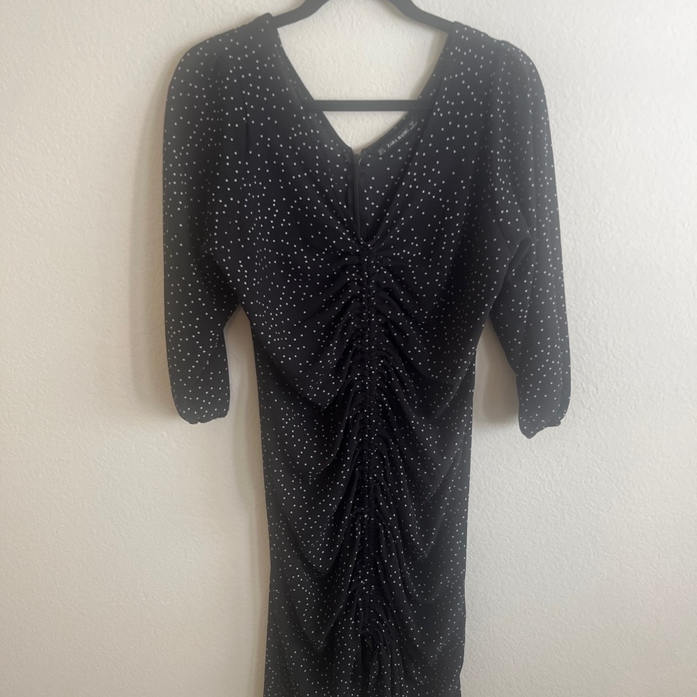 Zara Spotty Midi Dress SzL